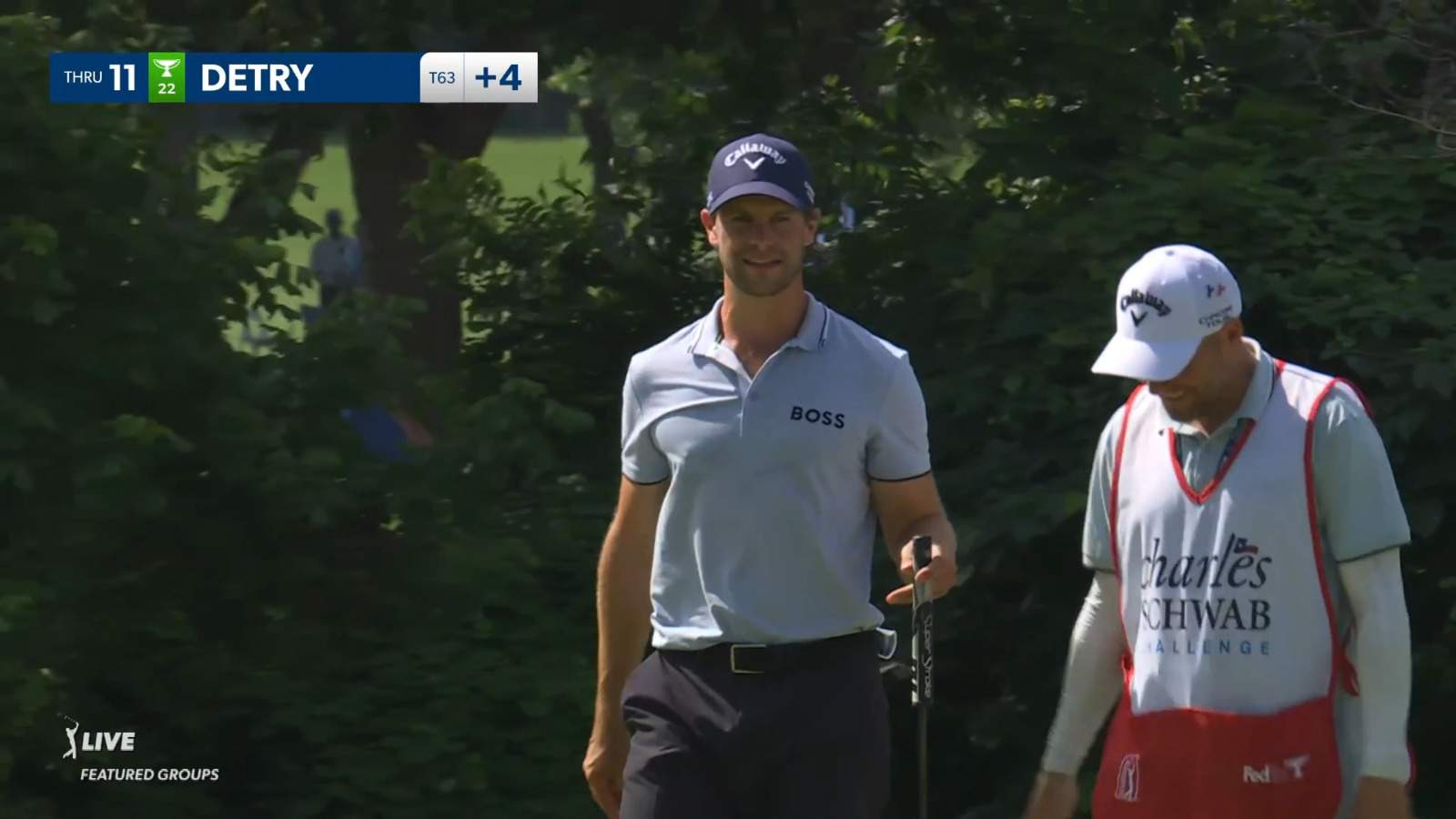 Thomas Detry makes much-needed birdie on No. 11 at Charles Schwab