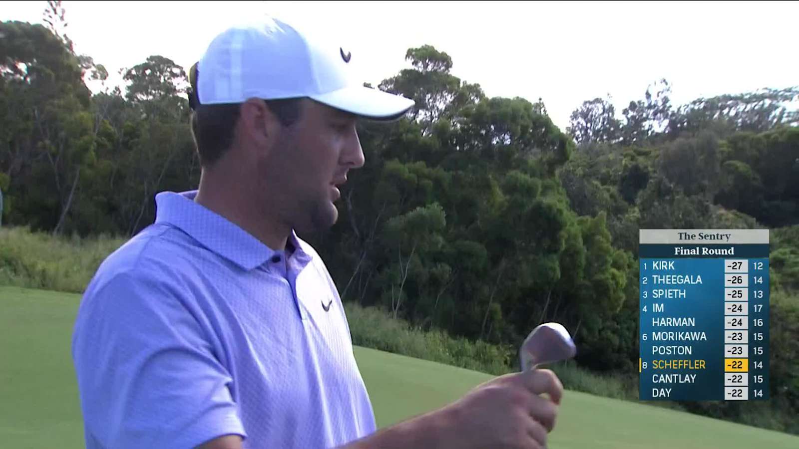 Scottie Scheffler's aggressive iron yields birdie at Sentry