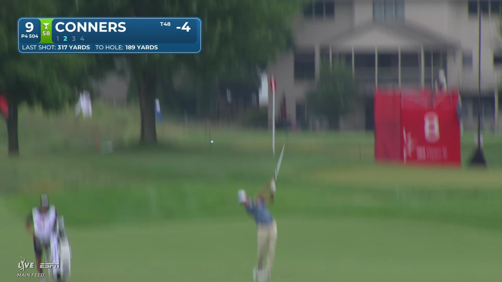 Corey Conners's 185-yard approach sets up birdie on No. 9 at 3M Open