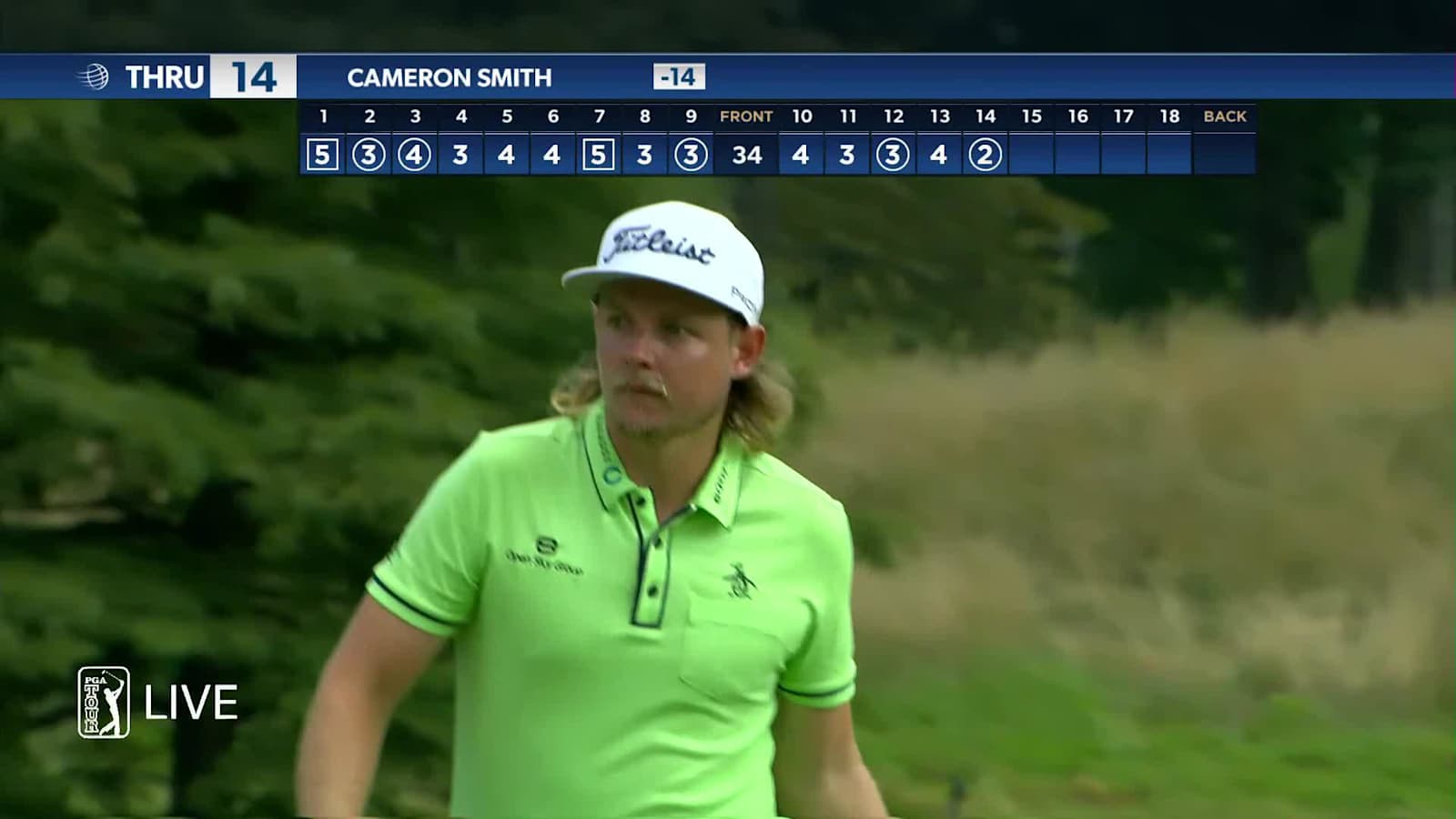Cameron Smith sinks birdie on No. 14 at WGC-FedEx St. Jude