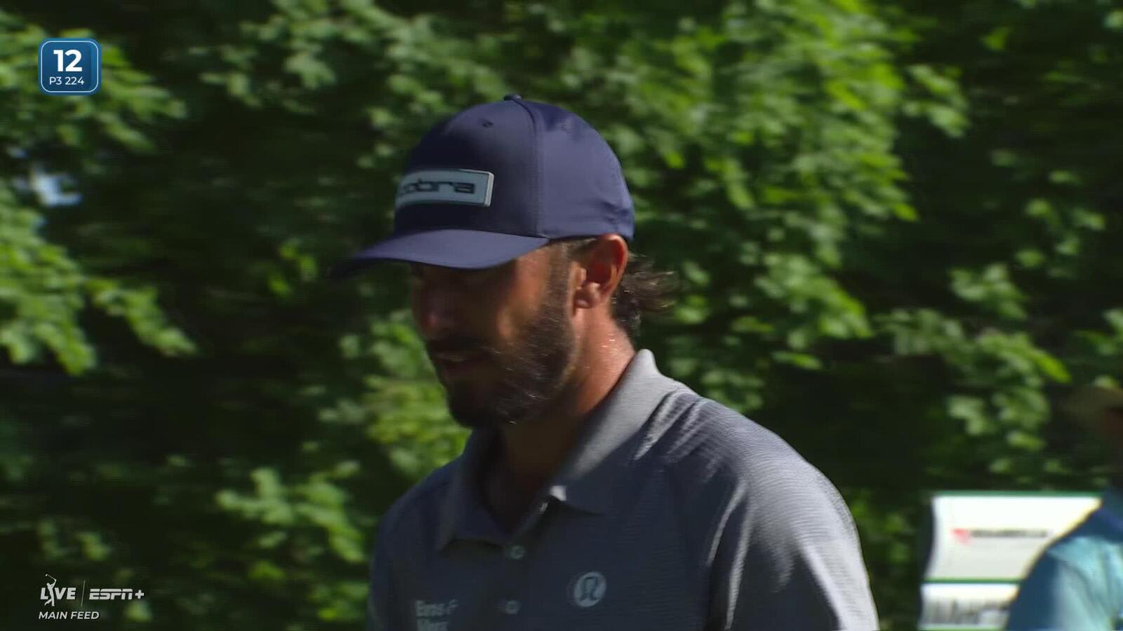 Max Homa sinks a 22-foot birdie putt on No. 12 at John Deere