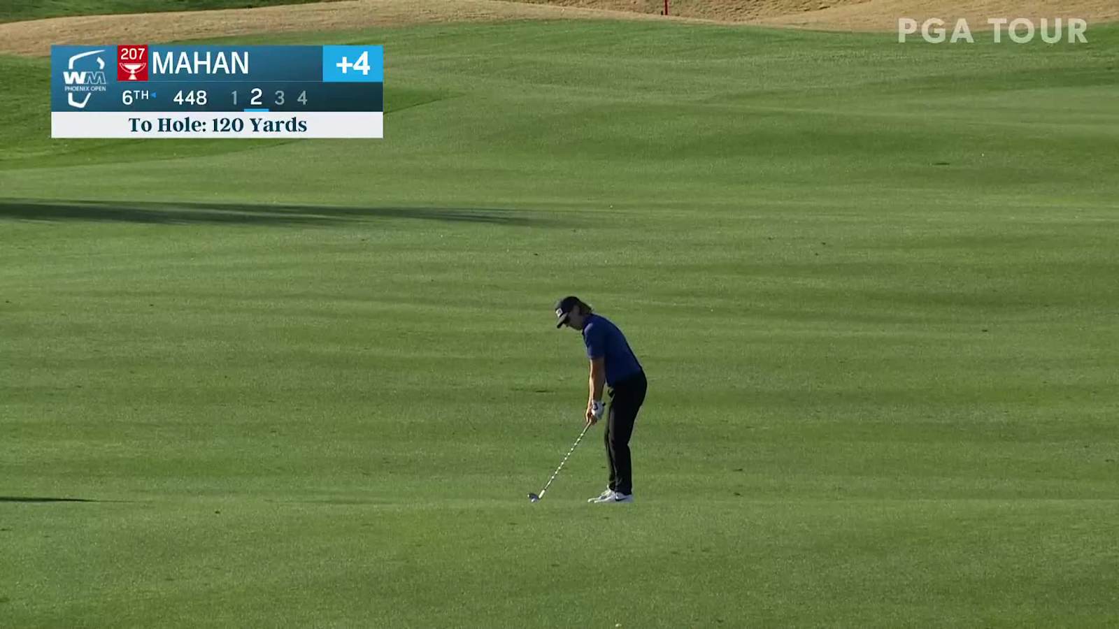 Hunter Mahan's amazing hole-out eagle from 120 yards at Waste Management