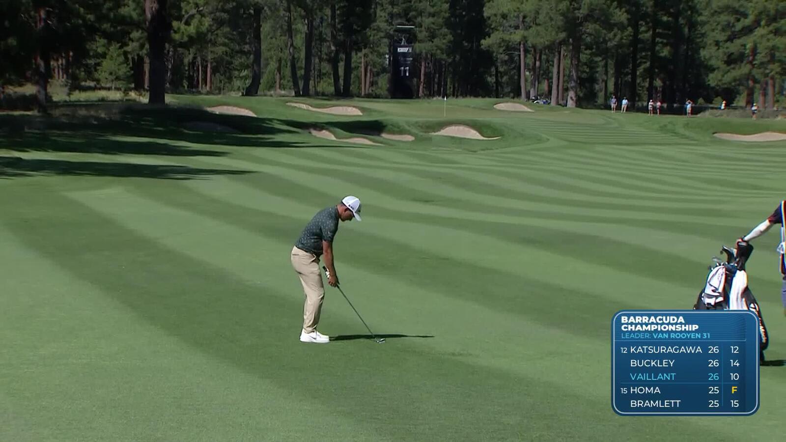 Tom Vaillant makes birdie on No. 11 at Barracuda