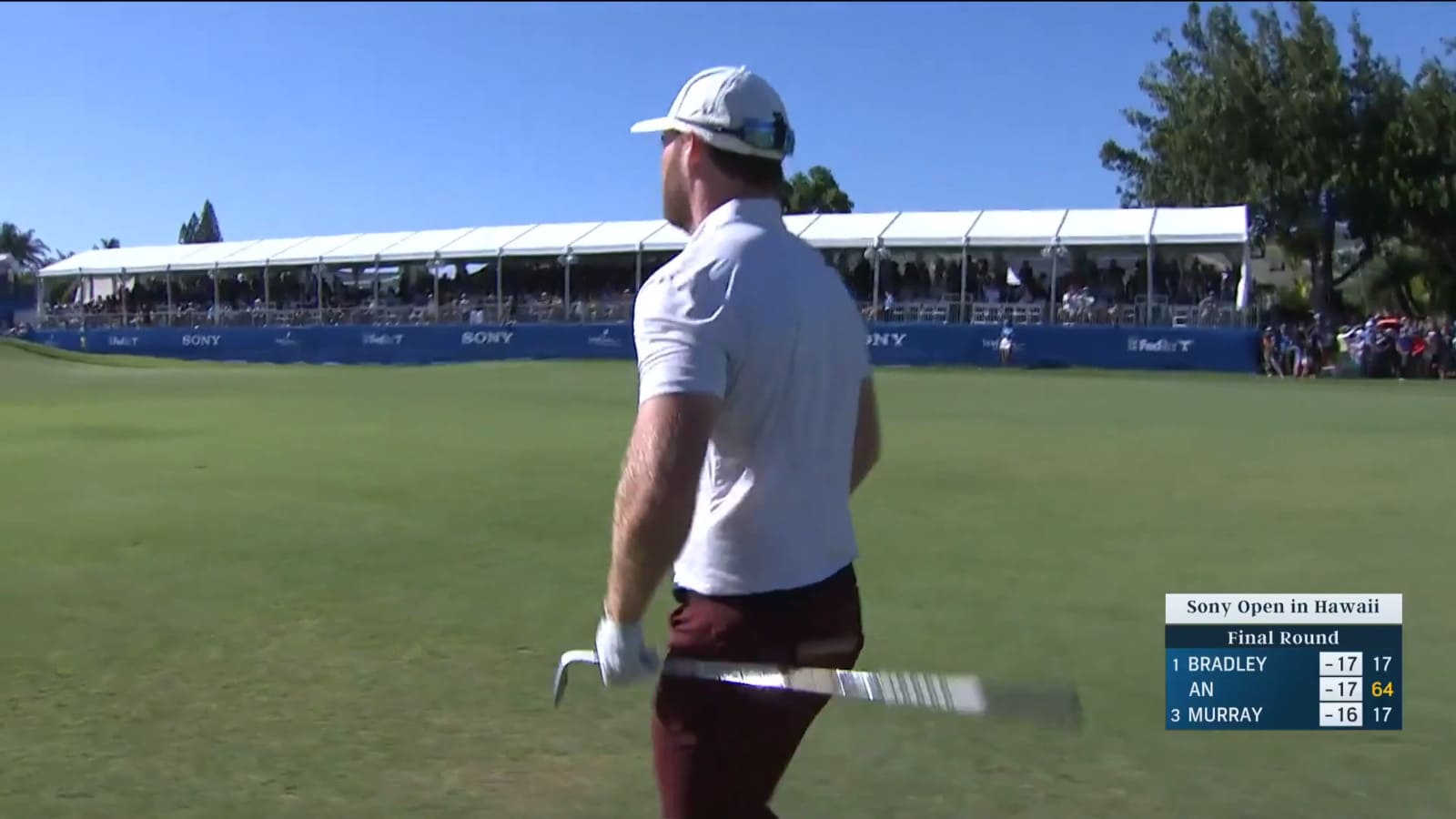 Grayson Murray's clutch wedge sets up birdie to get into playoff at Sony Open