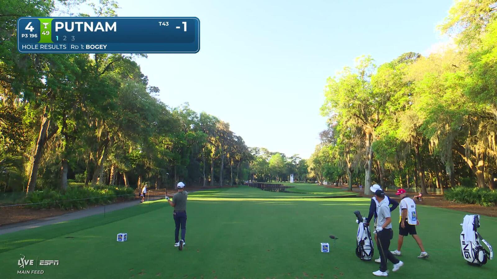 Andrew Putnam hits tee shot to 16 feet, sets up birdie on No. 4 at RBC Heritage
