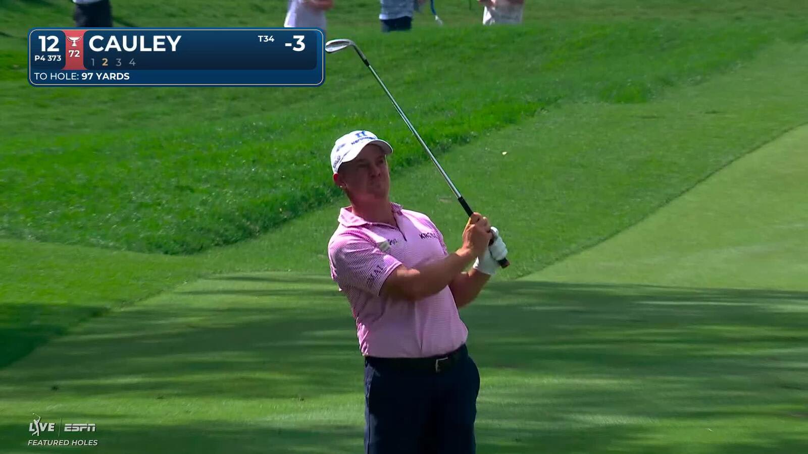 Bud Cauley hits 98-yard approach to 3 feet, sets up birdie on No. 12 at THE PLAYERS