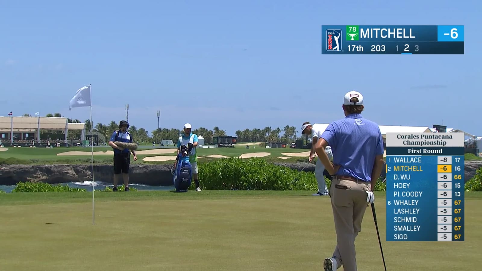 Keith Mitchell's pretty chip-in birdie at Corales Puntacana