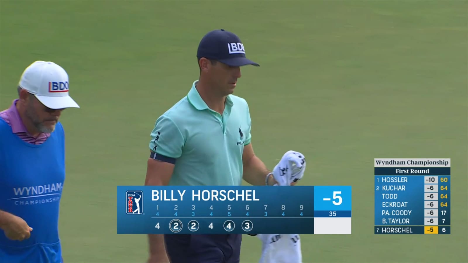 Billy Horschel cards back-to-back birdies on No. 6 at Wyndham