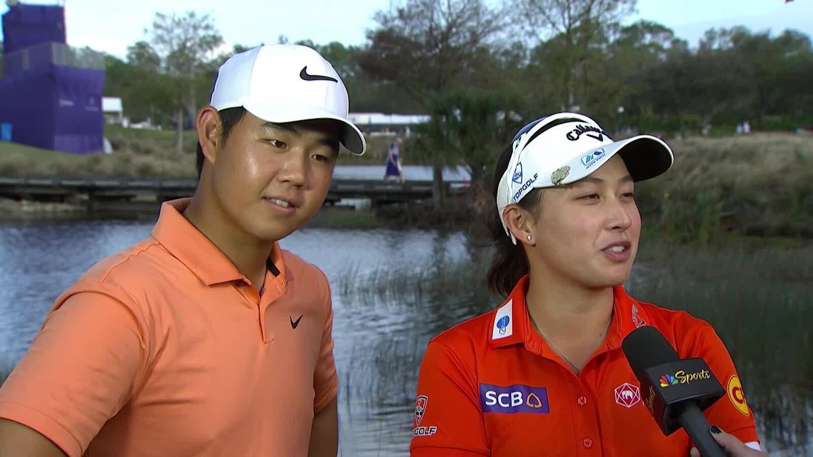Team Kim/Thitikul's interview after Round 2 of Grant Thornton