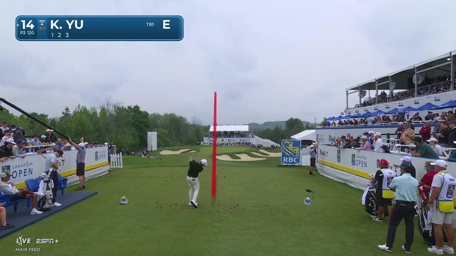 Kevin Yu nearly aces No. 14 at RBC Canadian