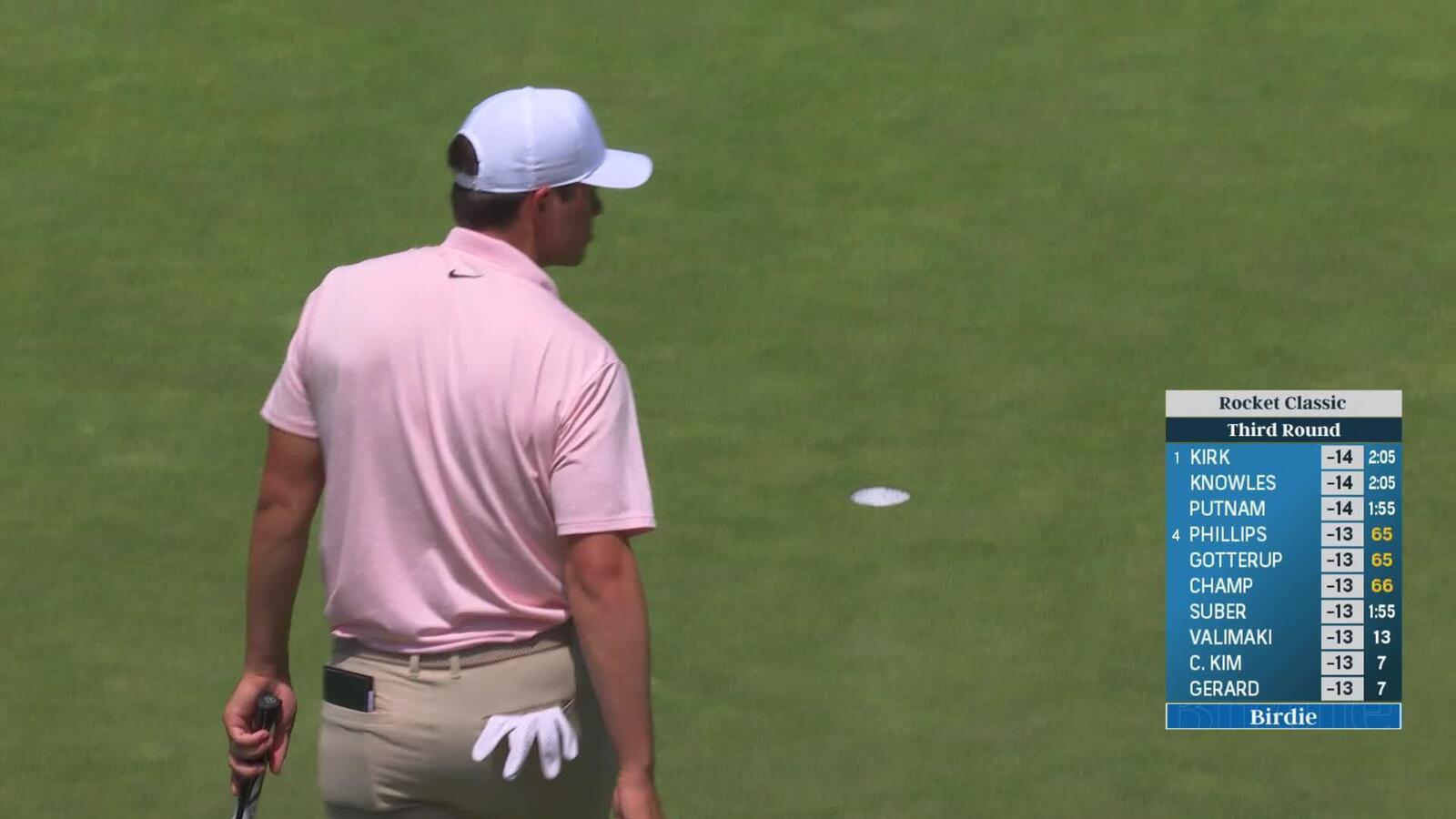 Davis Thompson makes birdie on No. 10 at Rocket Classic