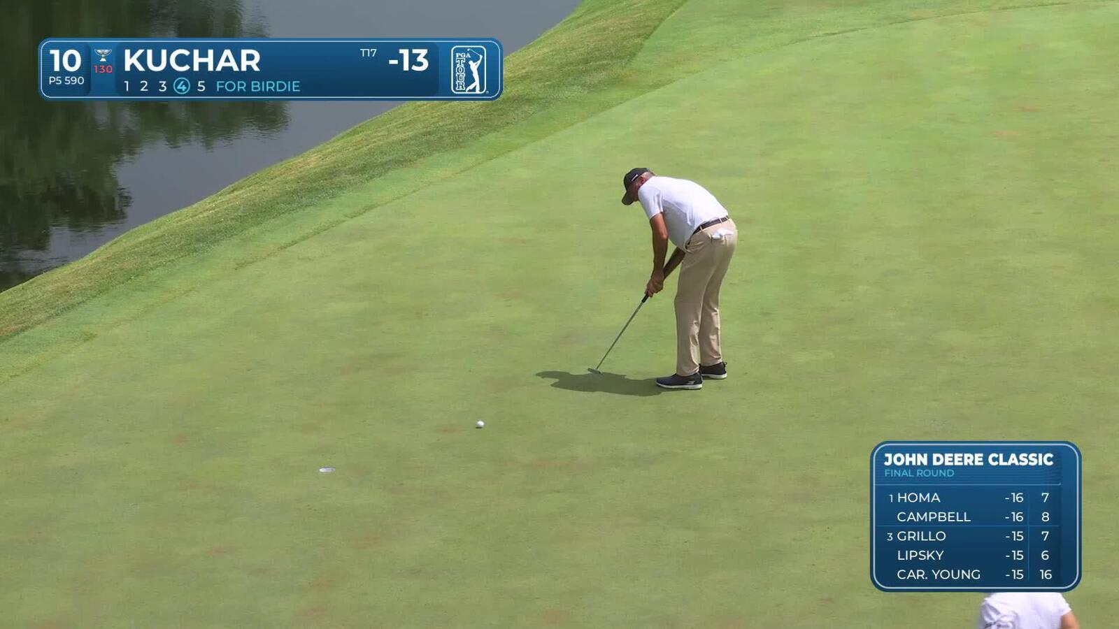 Matt Kuchar makes birdie on No. 10 at John Deere