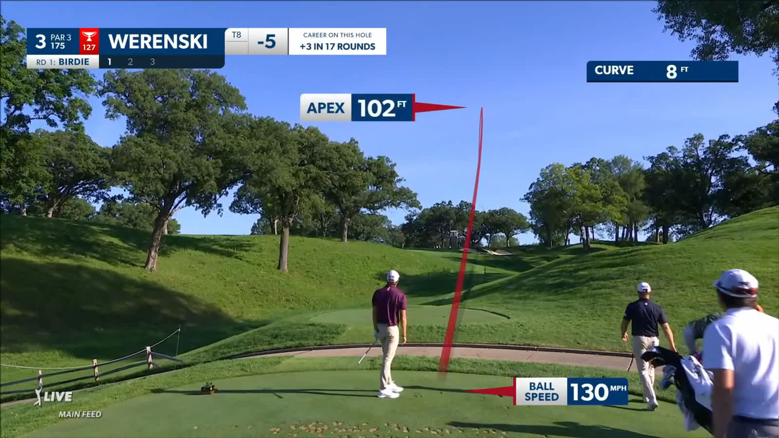 Richy Werenski uses quality tee shot to set up birdie at John Deere