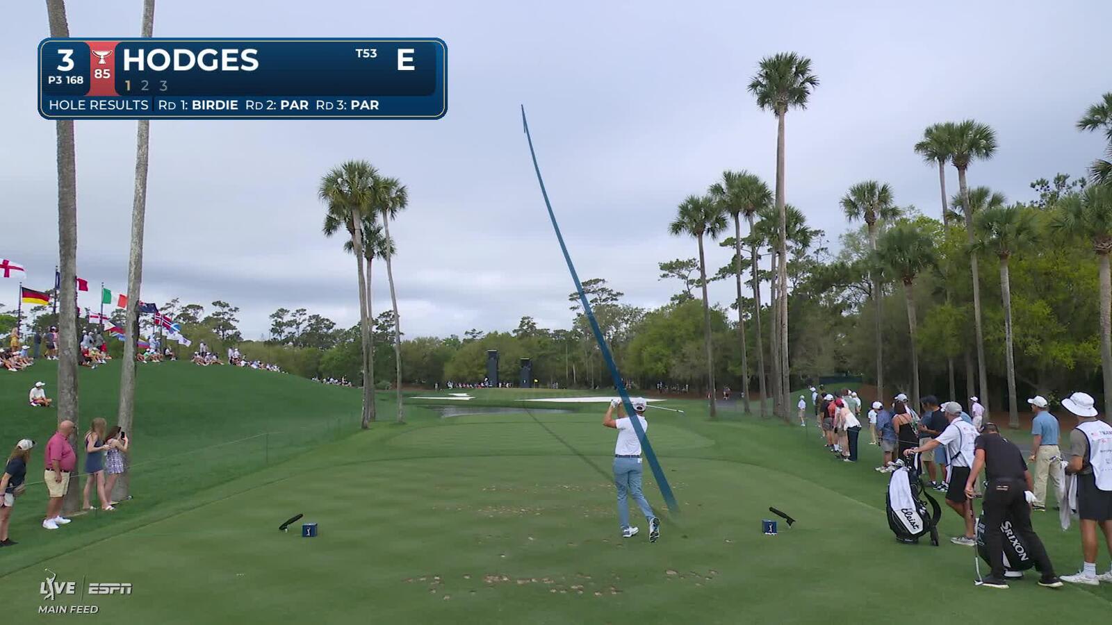 Lee Hodges hits 168-yard drive to 3 feet, nearly aces No. 3 at THE PLAYERS