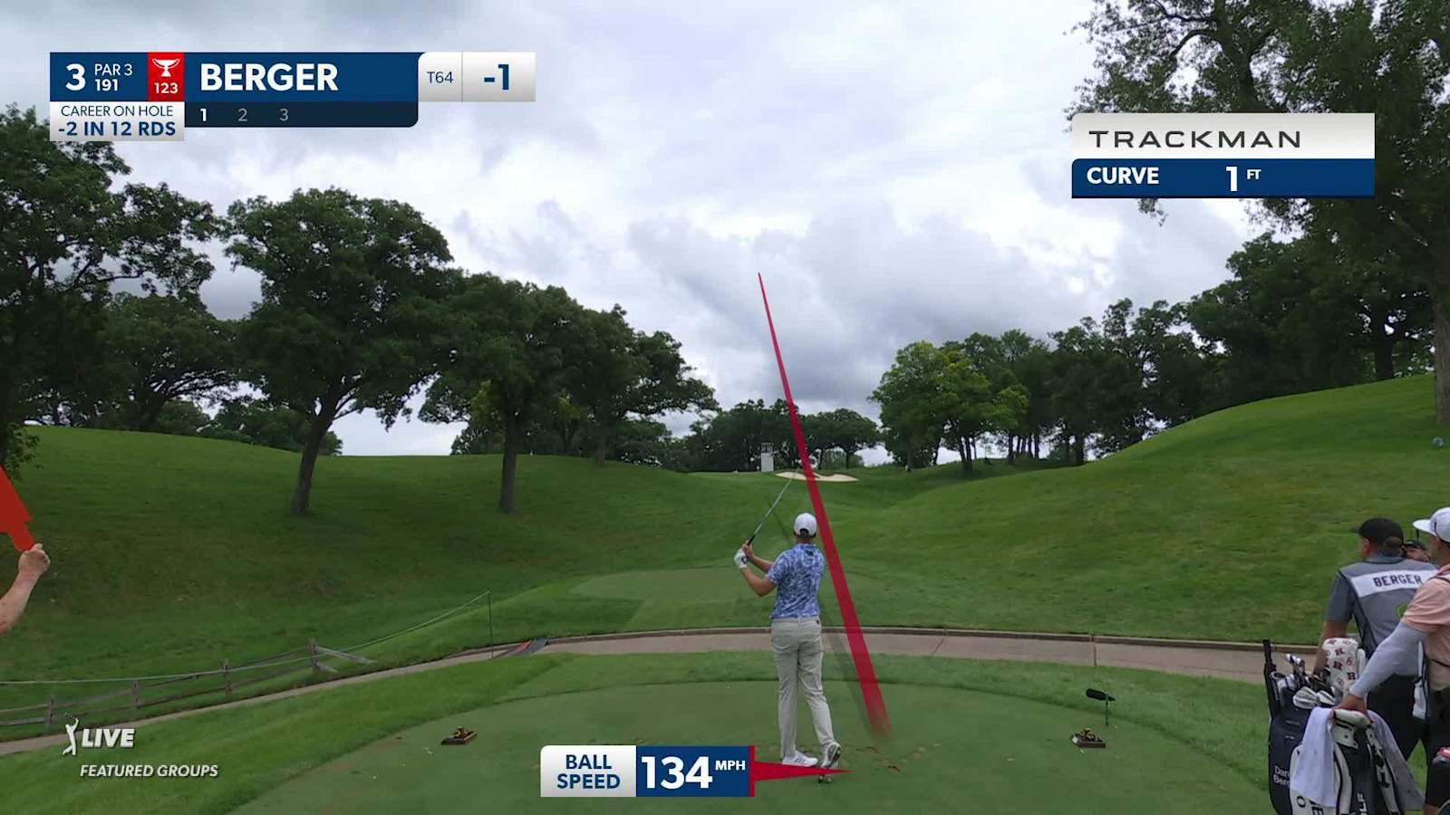 Daniel Berger's tee shot leads to birdie at John Deere