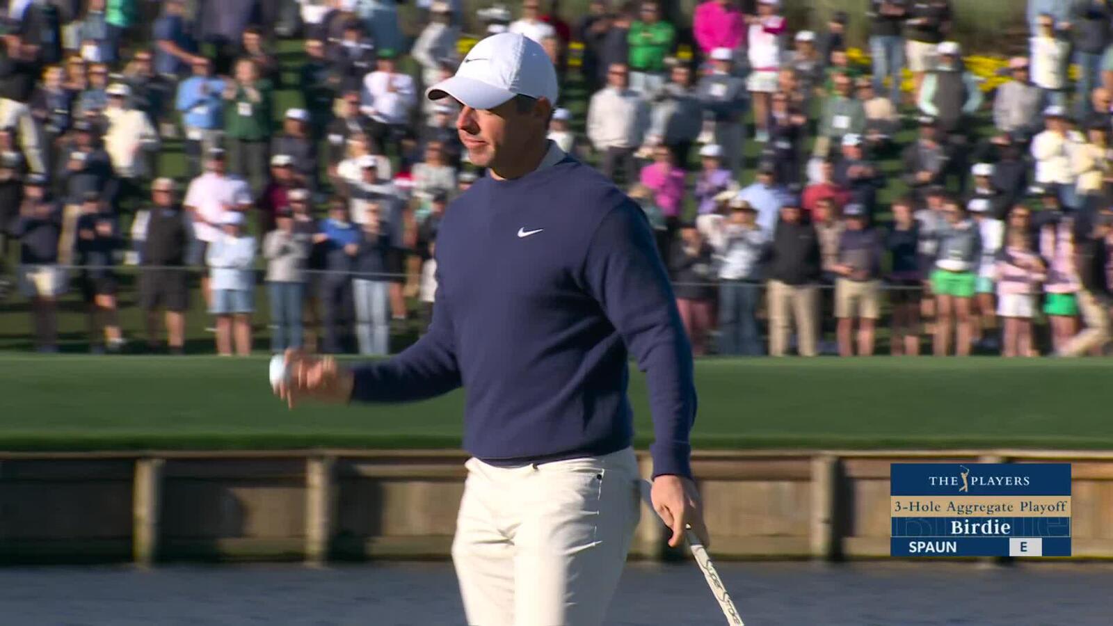 Rory McIlroy opens playoff with birdie at THE PLAYERS