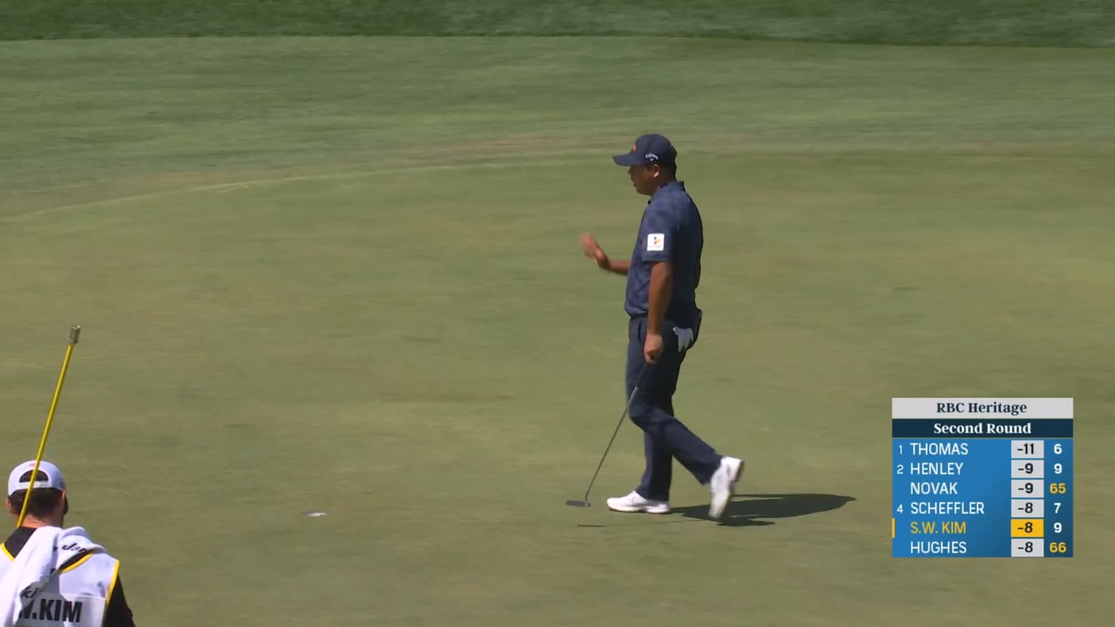 Si Woo Kim starts his back nine with birdie at RBC Heritage