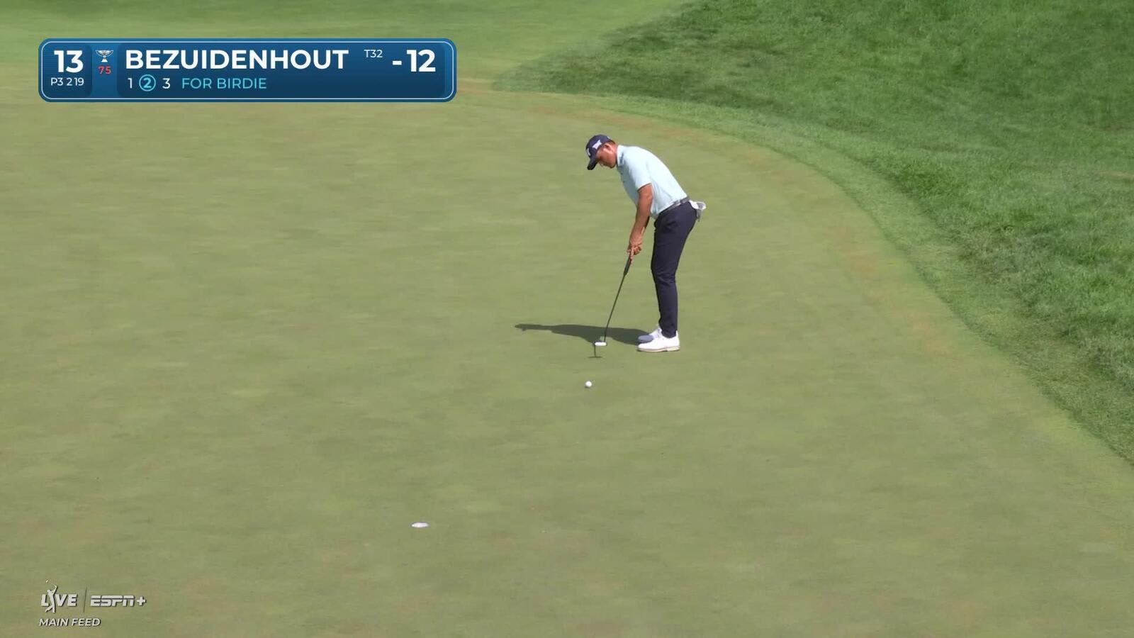 Christiaan Bezuidenhout makes birdie on No. 13 at 3M Open