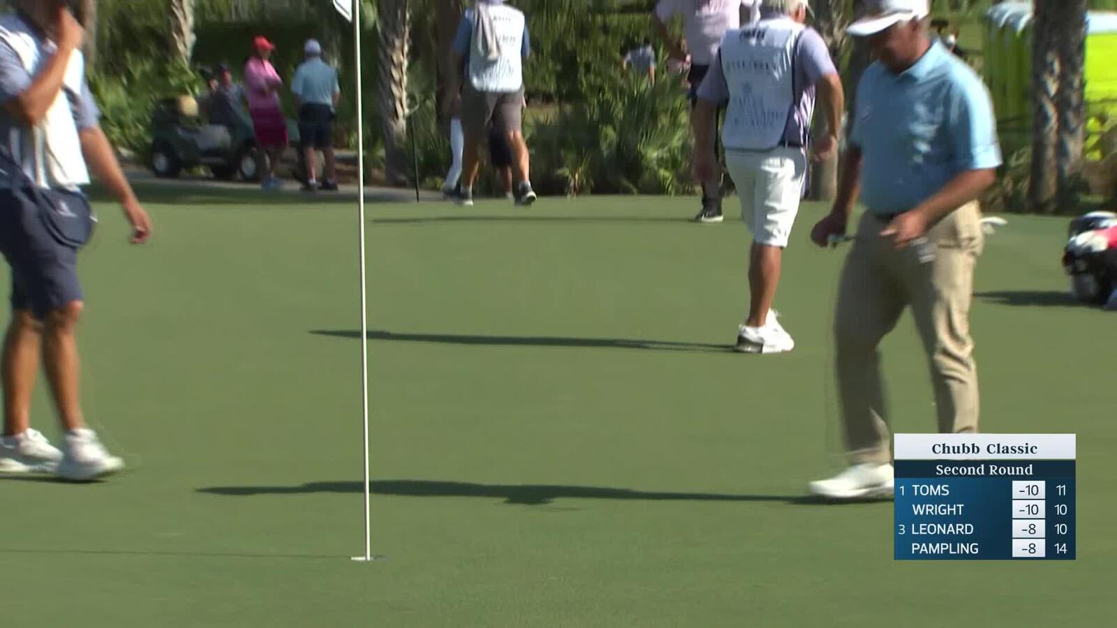 Scott Parel makes birdie on No. 11 at Chubb Classic