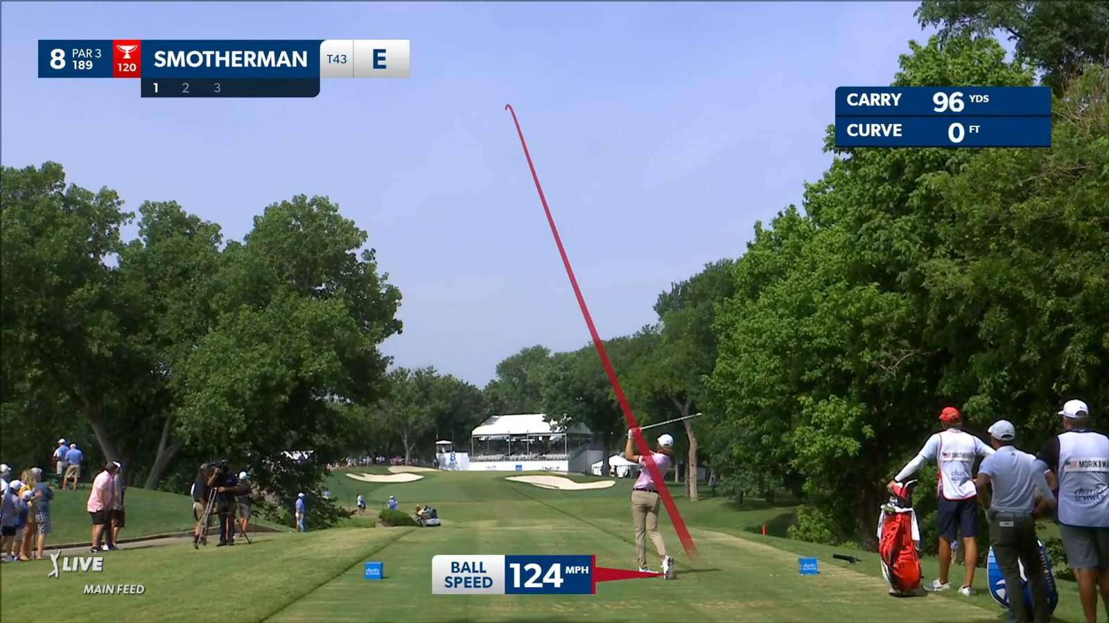 Austin Smotherman dials in tee shot to set up birdie at Charles Schwab