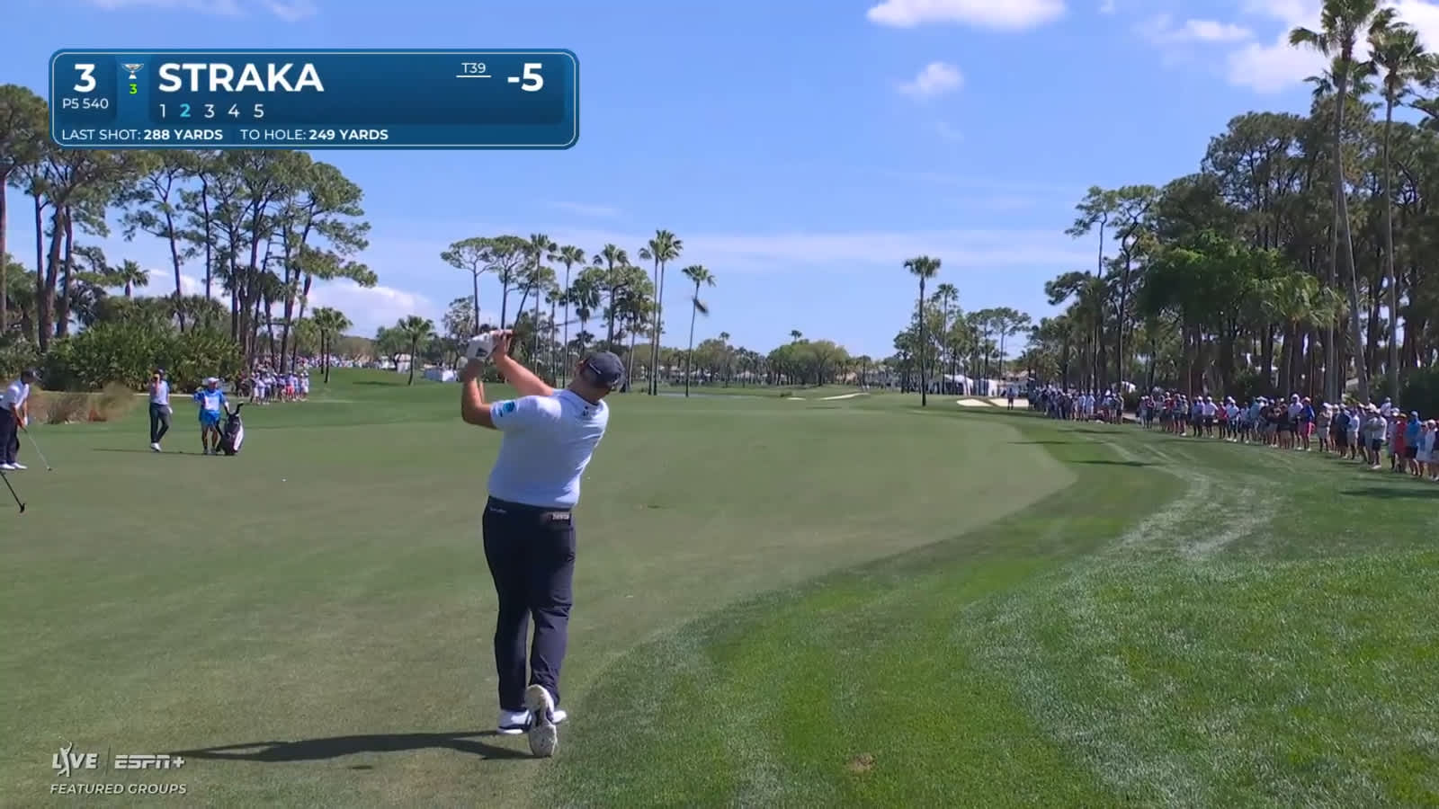 Sepp Straka navigates hole No. 3 for birdie at Cognizant Classic