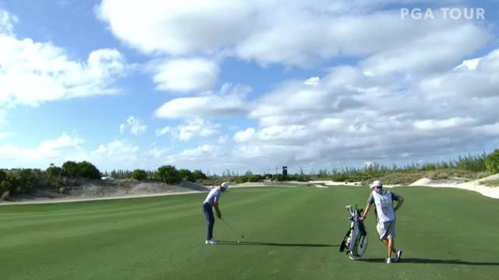 Sam Burns' bounce-back eagle at Hero