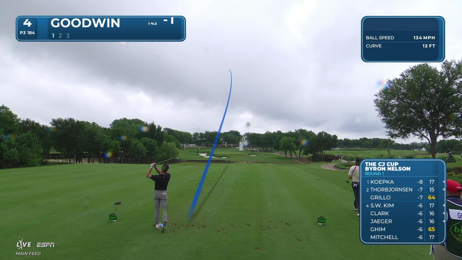 Noah Goodwin makes birdie on No. 4 at THE CJ CUP