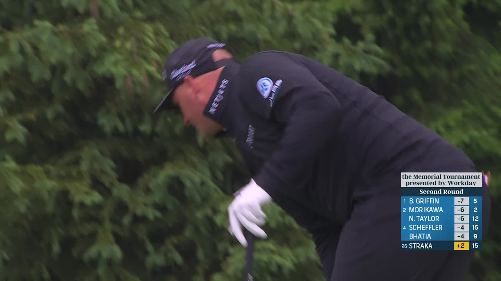 Sepp Straka makes birdie on No. 16 at the Memorial