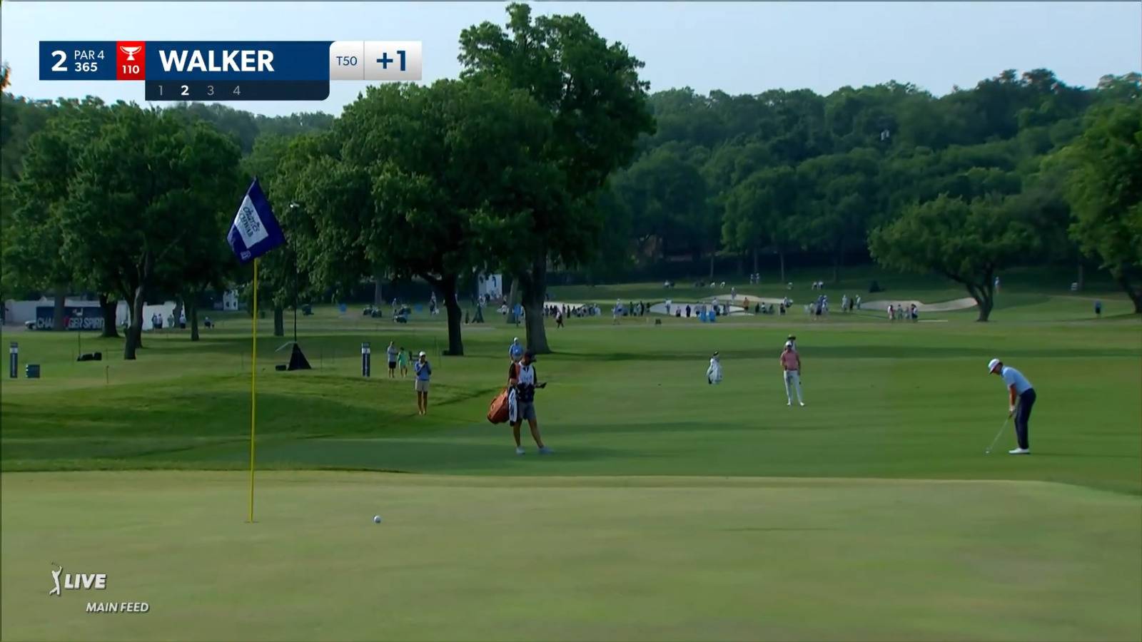 Jimmy Walker chips it tight to yield birdie at Charles Schwab