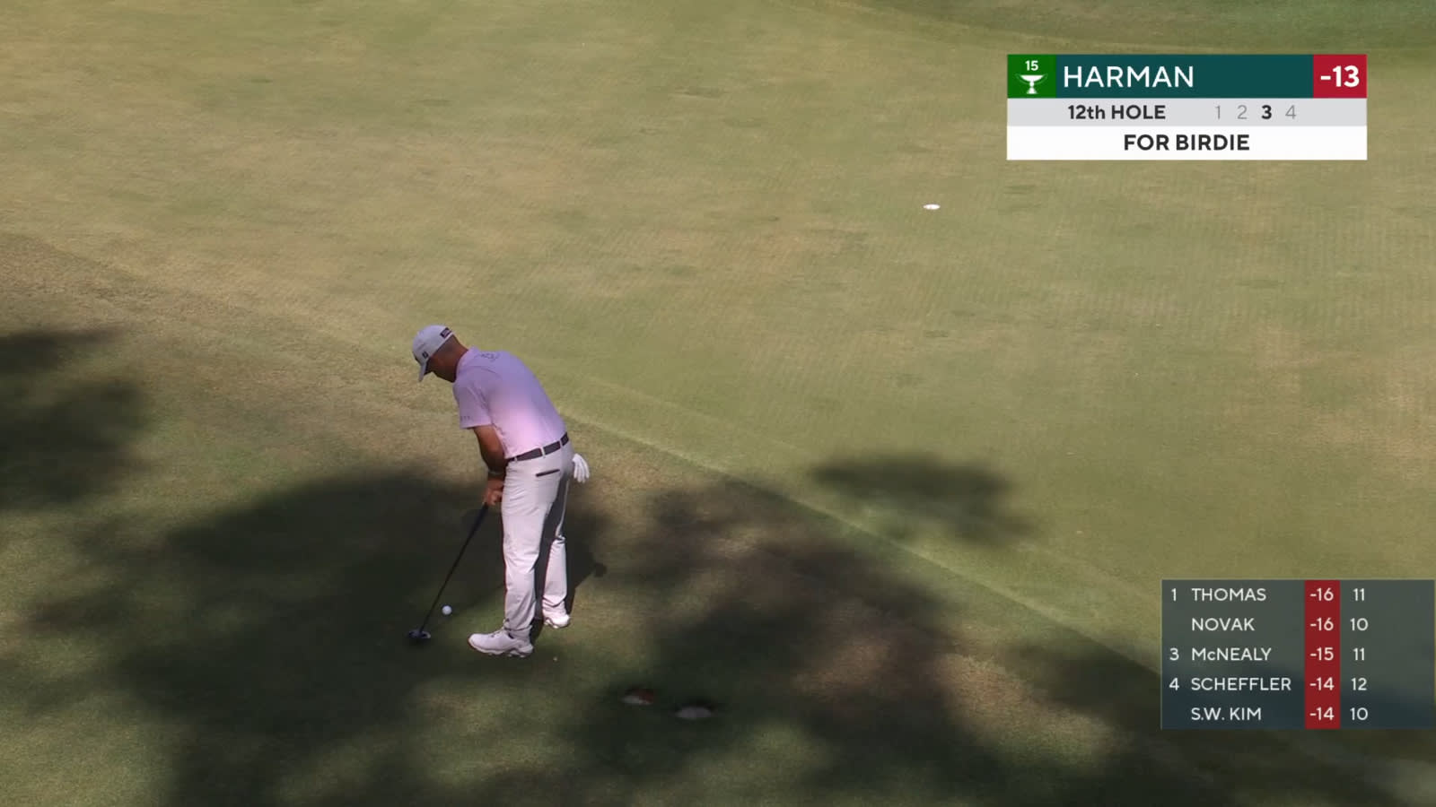 Brian Harman holes 22-footer for birdie at RBC Heritage