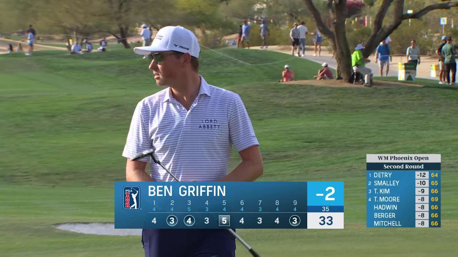 Ben Griffin rolls in 11-footer for birdie at WM Phoenix Open