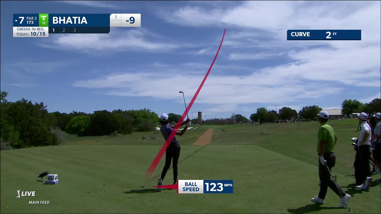 Akshay Bhatia's quality tee shot leads to birdie at Valero