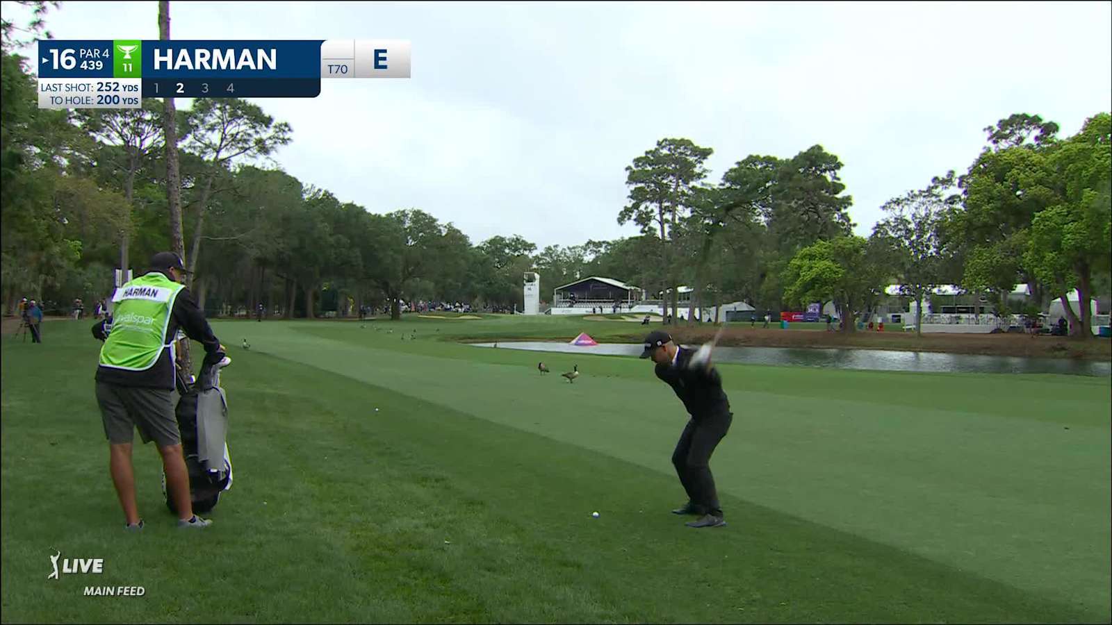 Brian Harman throws a dart to set up birdie at Valspar