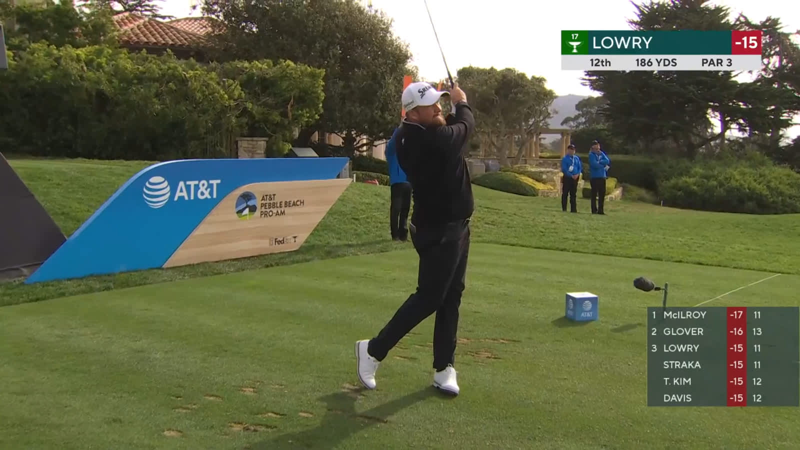 Shane Lowry sticks tee shot to set up birdie at AT&T Pebble Beach