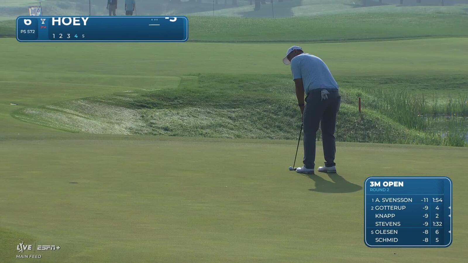 Rico Hoey makes birdie on No. 6 at 3M Open