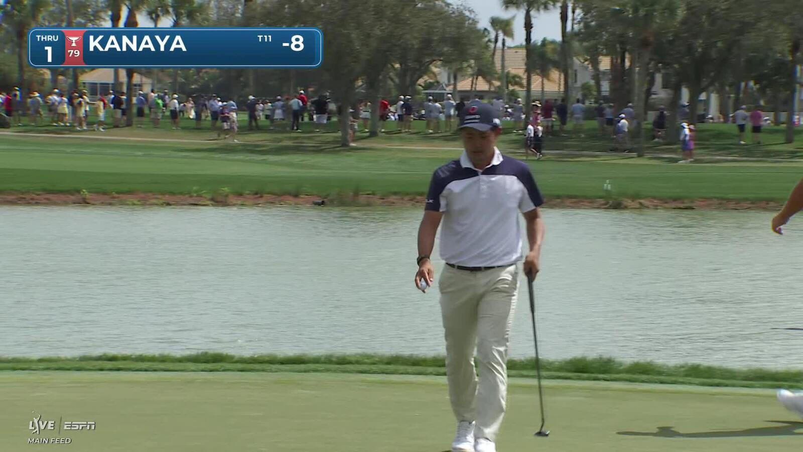 Takumi Kanaya sinks 29-foot birdie putt on No. 1 at Cognizant Classic