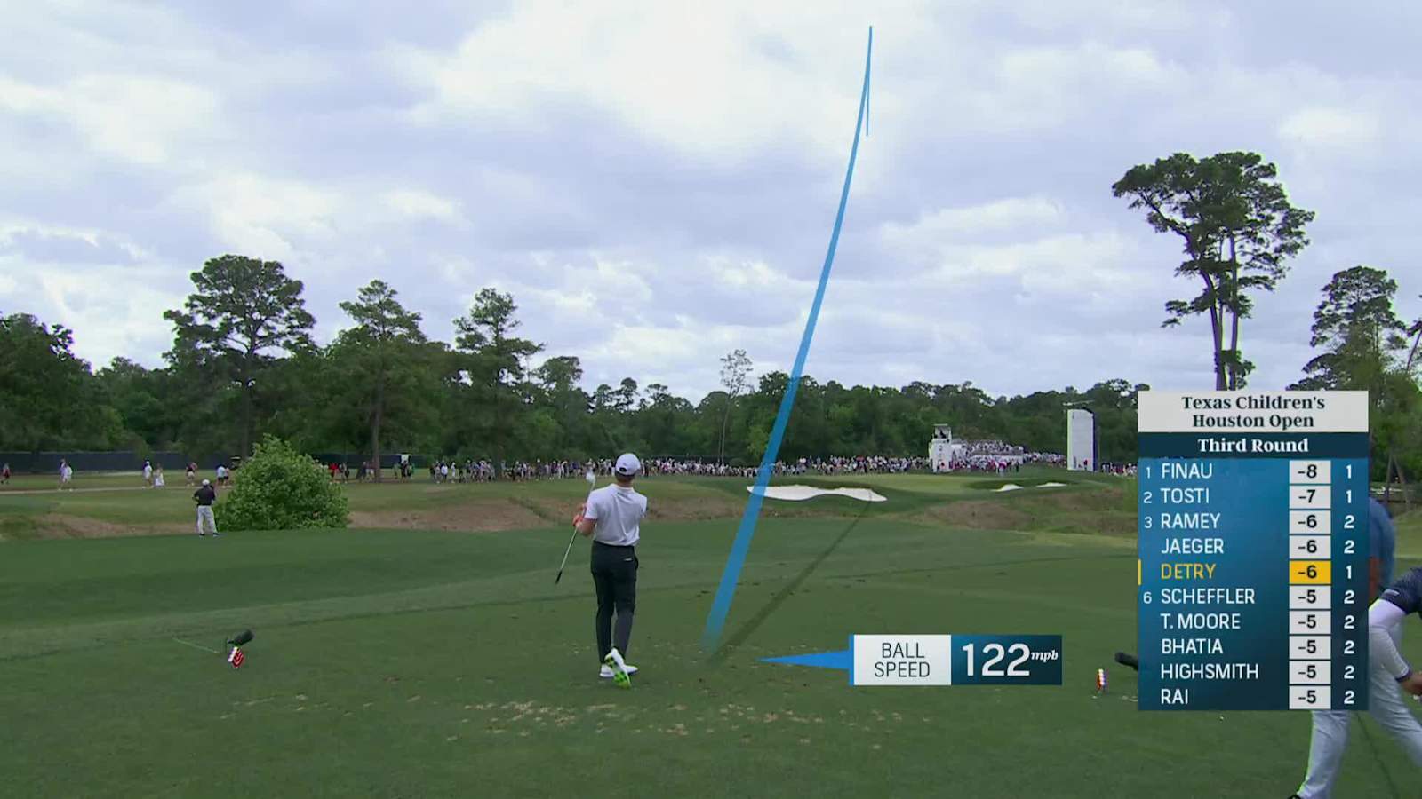 Thomas Detry plays the slope to set up birdie at Houston Open