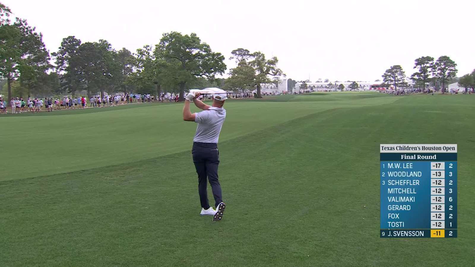 Jesper Svensson makes birdie on No. 3 at Houston Open