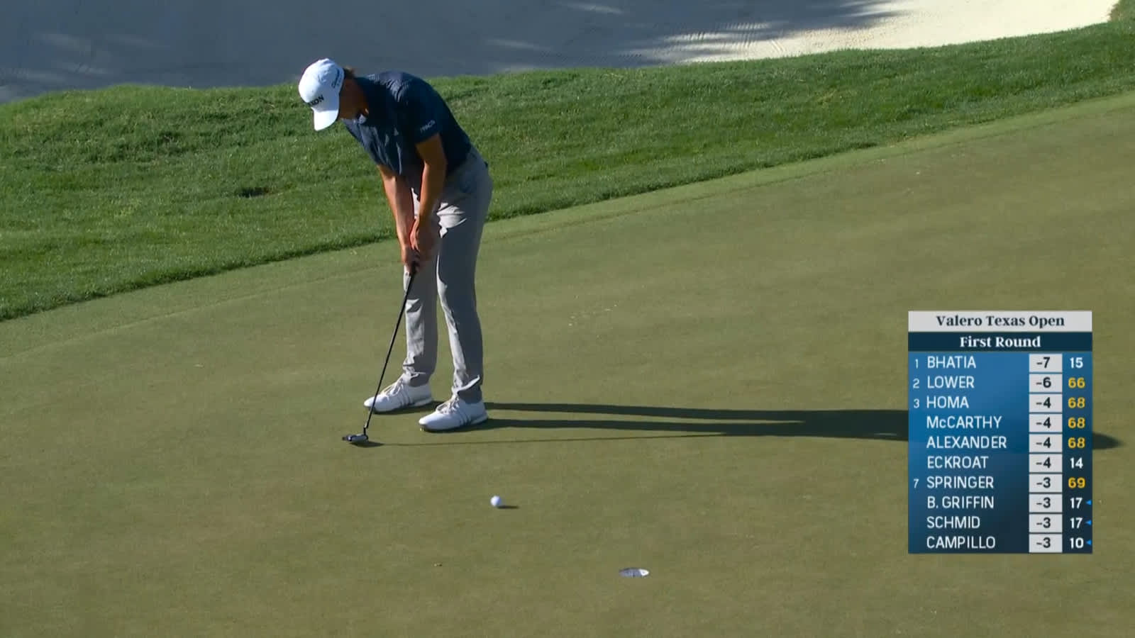 Peter Kuest cards birdie at Valero