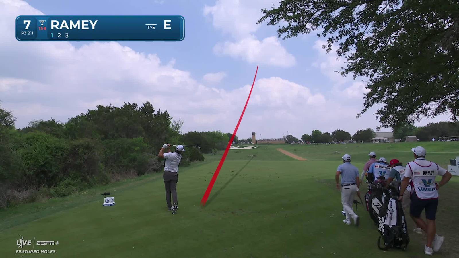 Chad Ramey draws tee shot tight to set up birdie at Valero