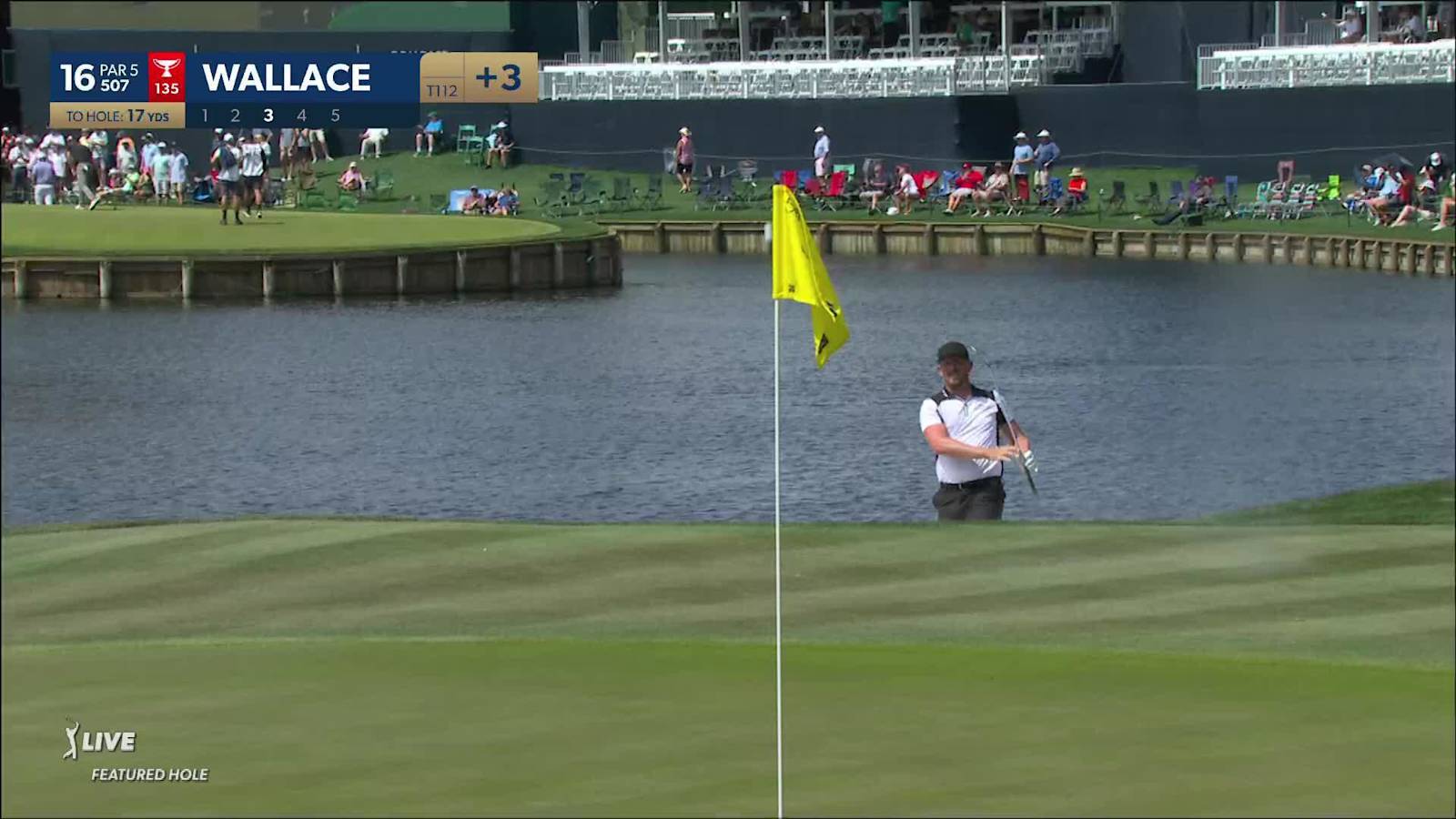 Matt Wallace makes birdie on No. 16 at THE PLAYERS
