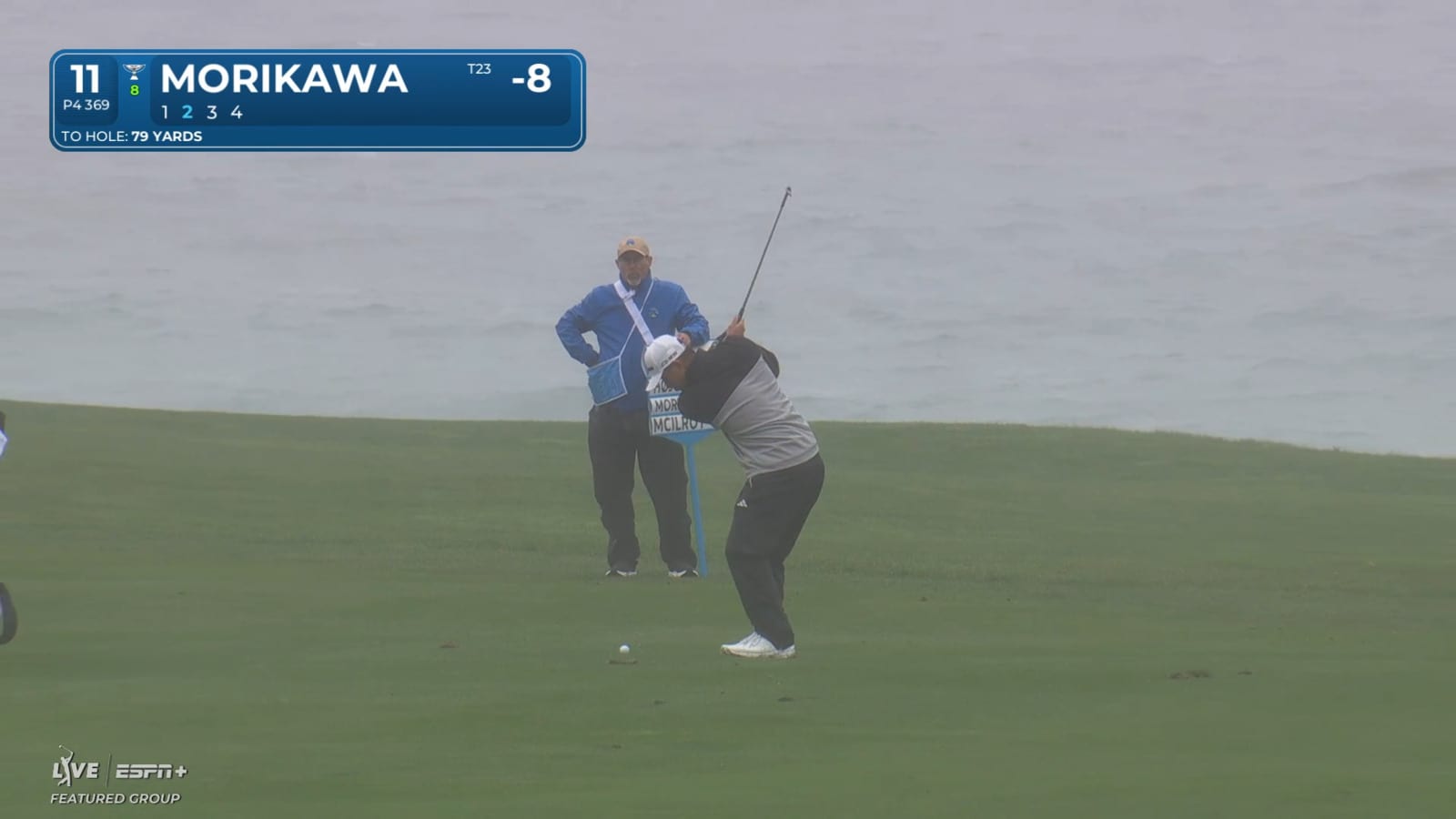 Collin Morikawa wedges it tight to set up birdie at AT&T Pebble Beach