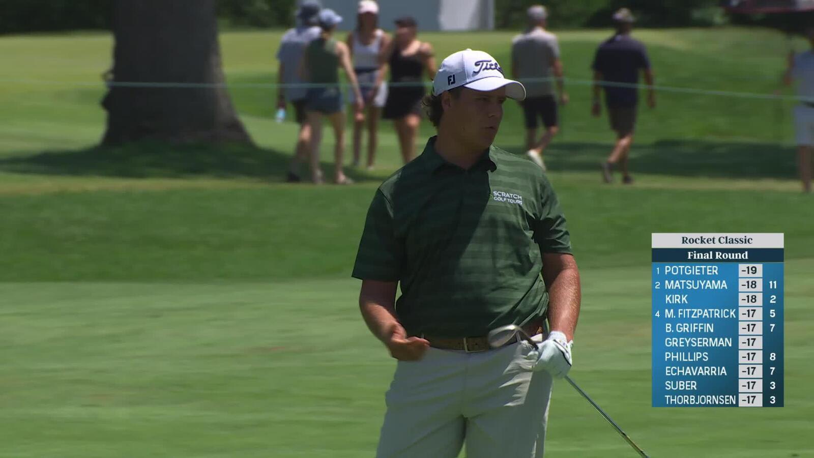 Aldrich Potgieter extends lead with opening birdie at Rocket Classic