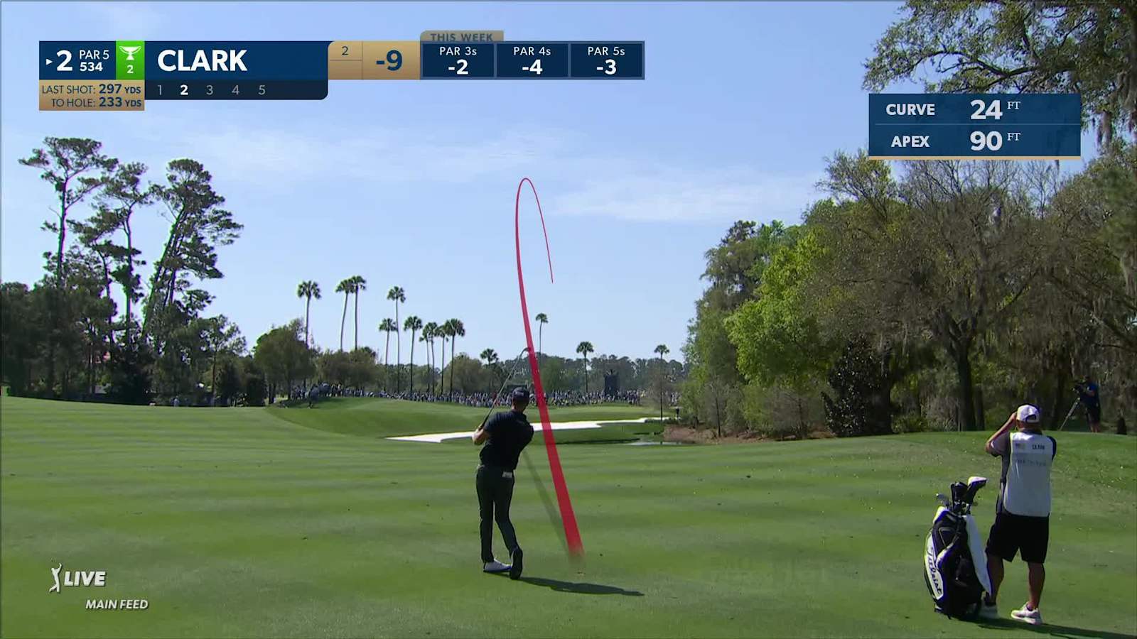 Wyndham Clark makes birdie on No. 2 at THE PLAYERS