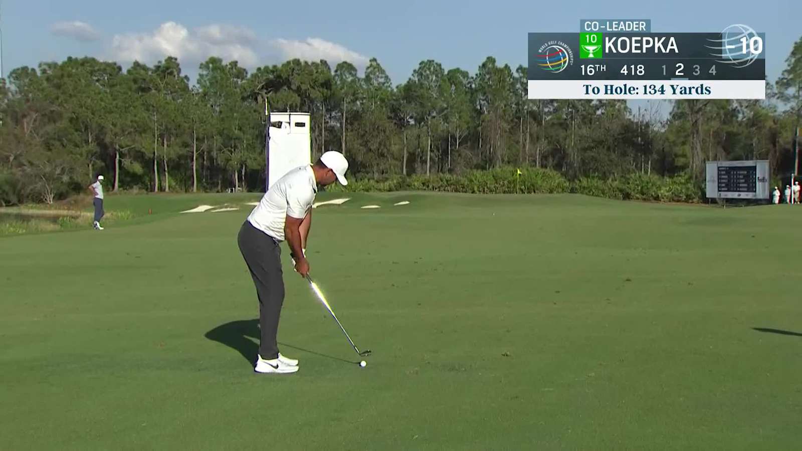 Brooks Koepka's 134-yard approach to 5 inches and birdie at WGC-Workday