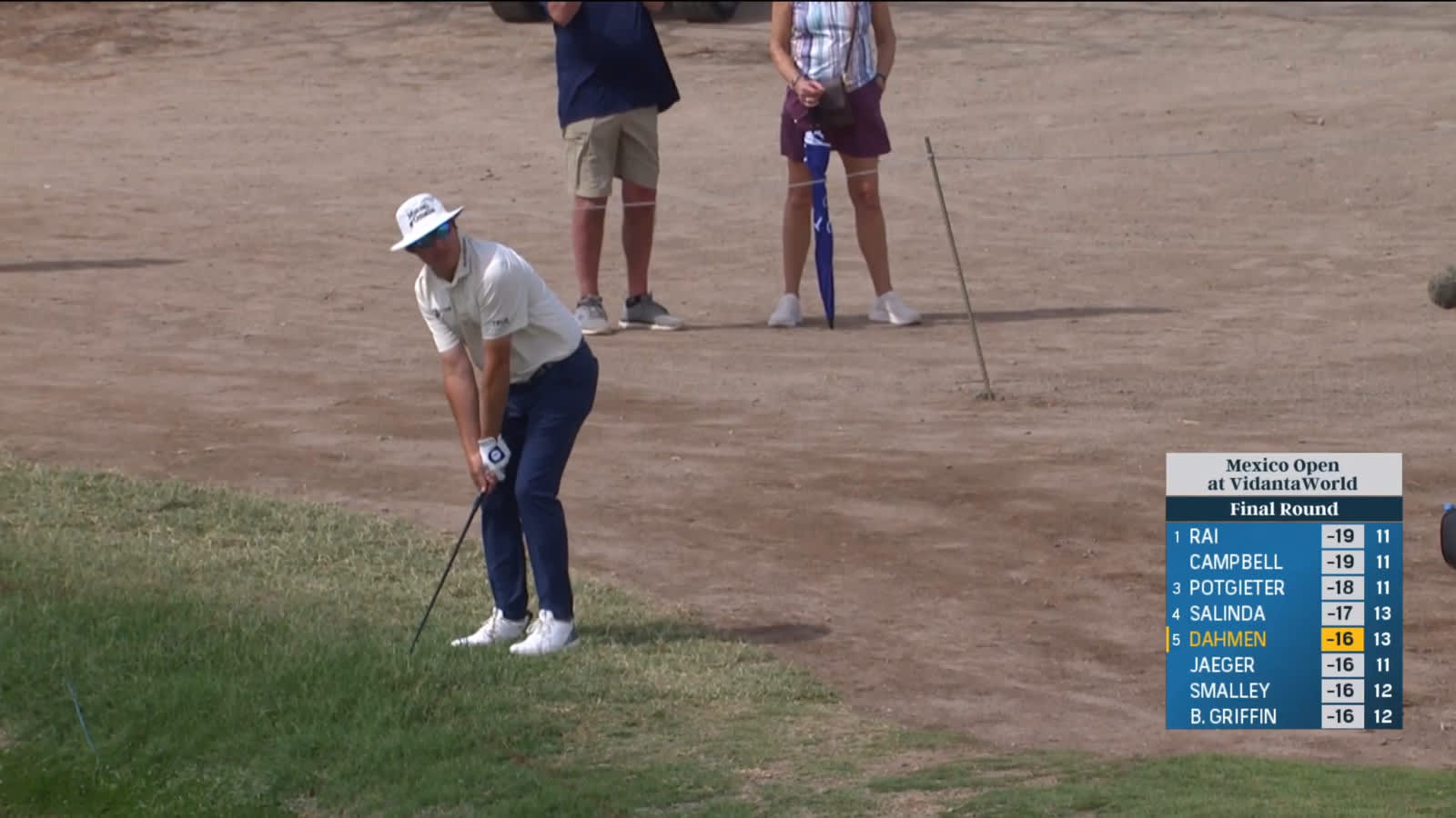 Joel Dahmen's crafty third leads to birdie at Mexico Open