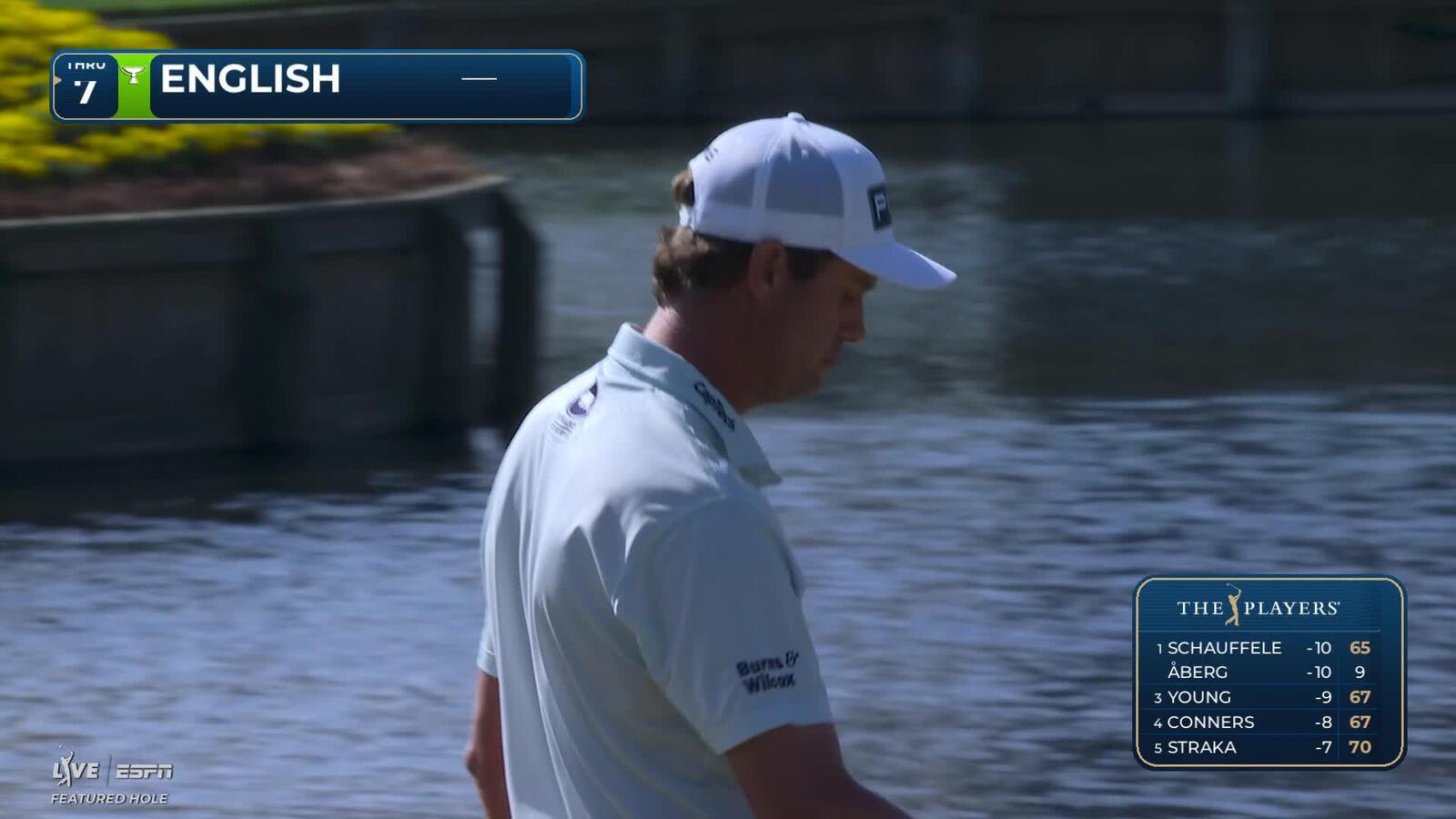 Harris English drains 17-foot birdie putt on No. 16 at THE PLAYERS