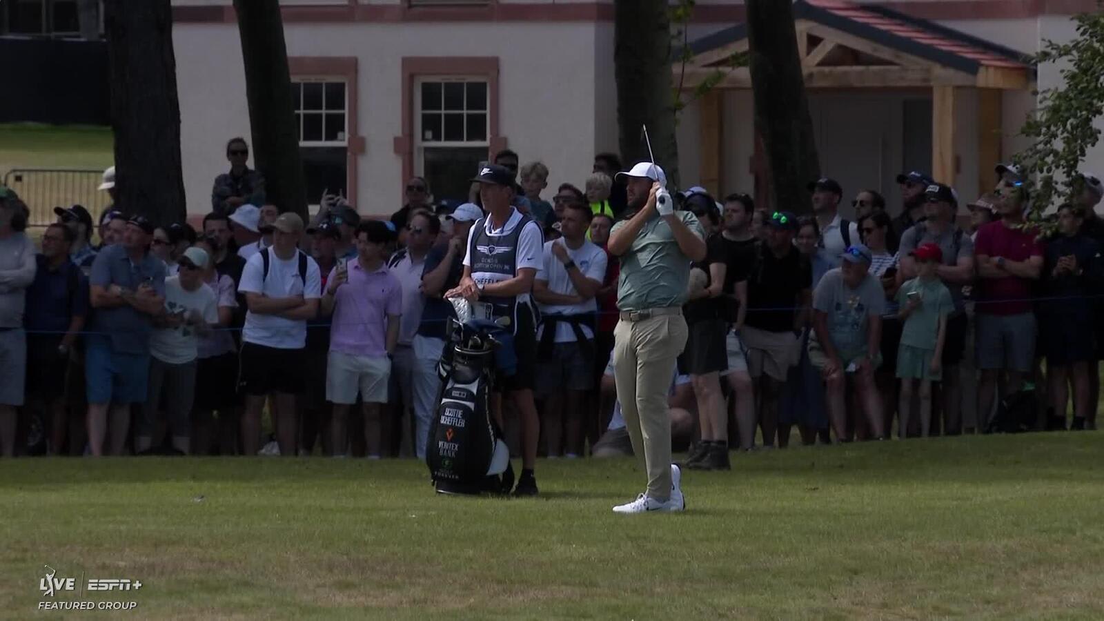Scottie Scheffler makes birdie on No. 1 at Genesis Scottish Open