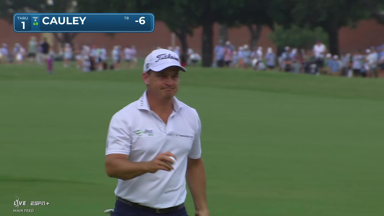 Bud Cauley makes birdie on No. 1 at Charles Schwab