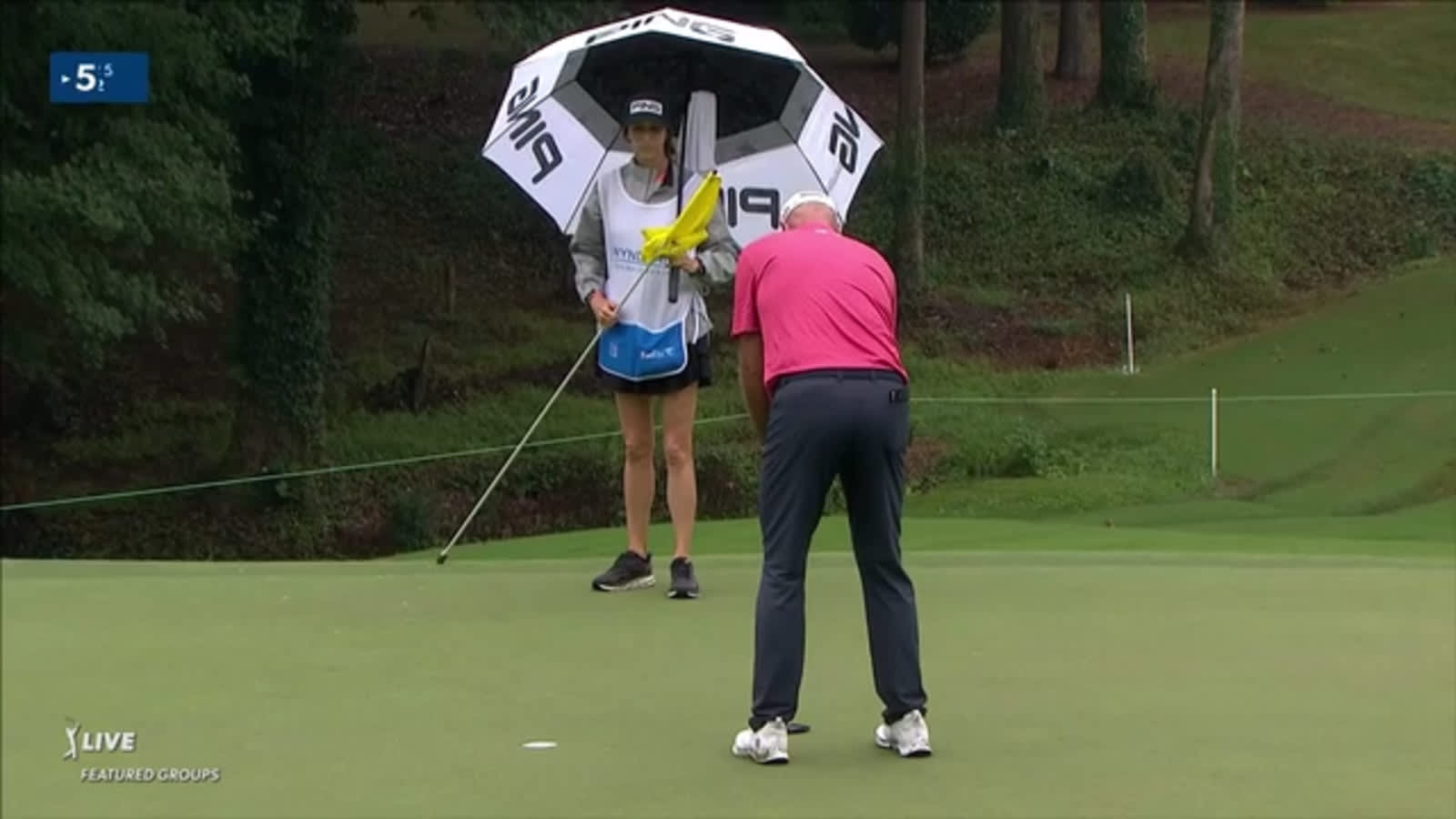 Stewart Cink converts putt for birdie at Wyndham